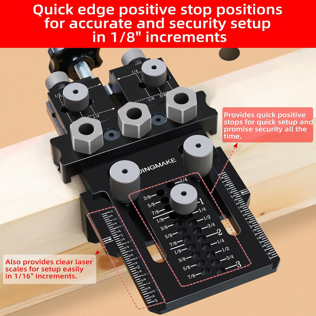 Adjustable Doweling Jig for Drill