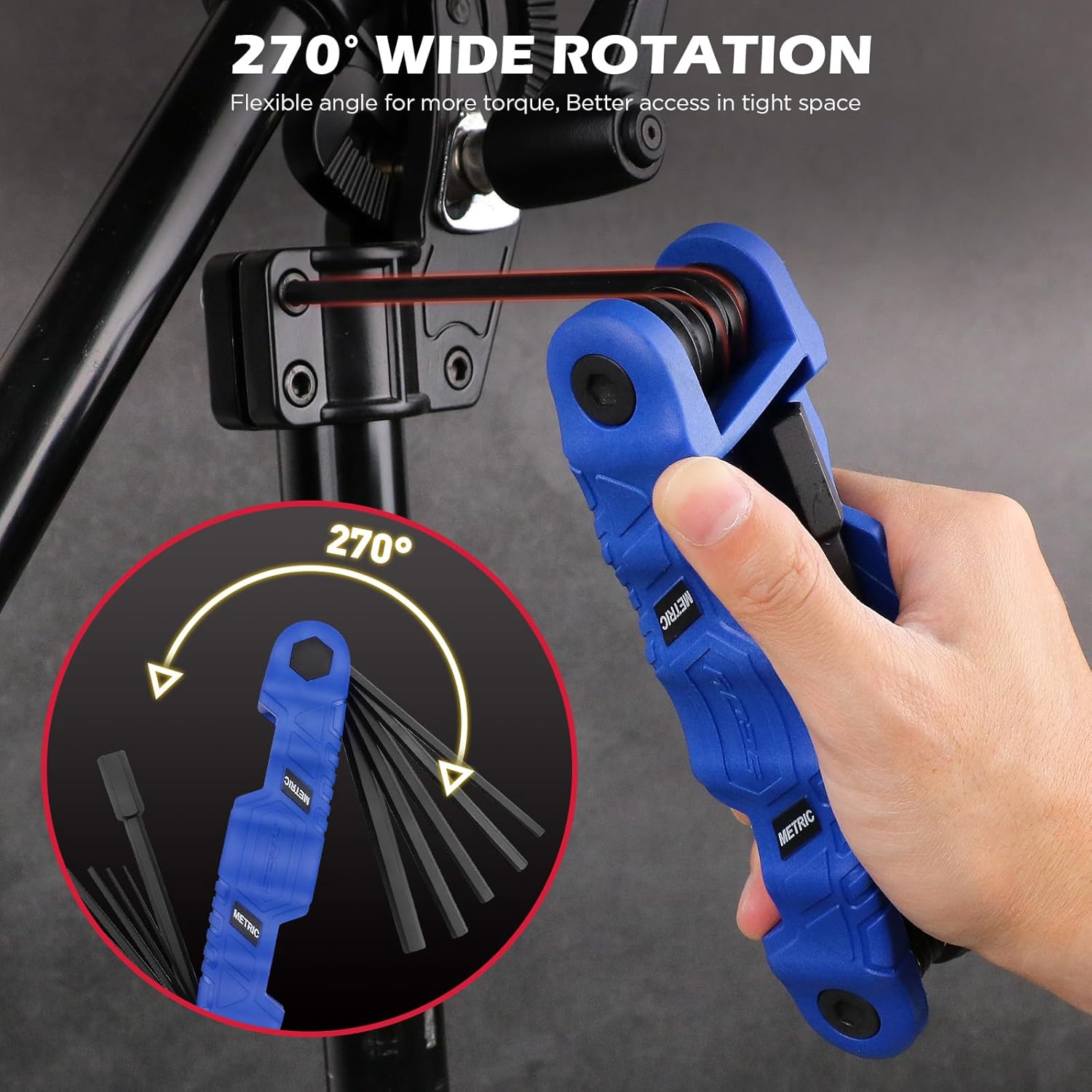 12-Piece Large Folding Hex Key Set