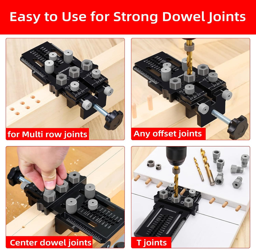 Adjustable Doweling Jig for Drill