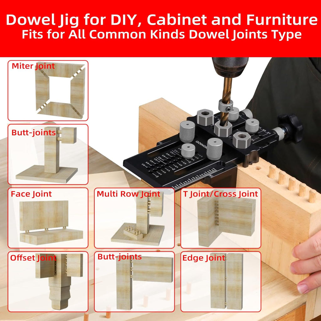Adjustable Doweling Jig for Drill