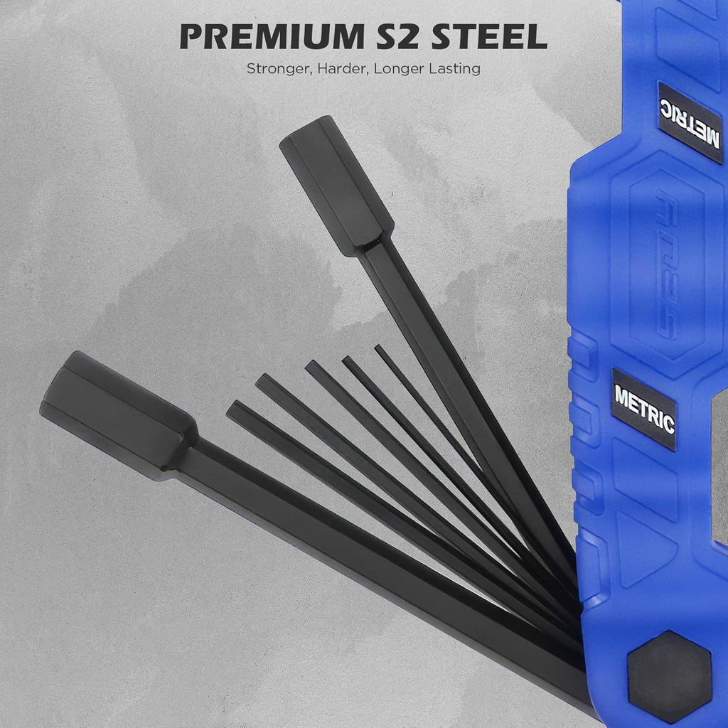 12-Piece Large Folding Hex Key Set